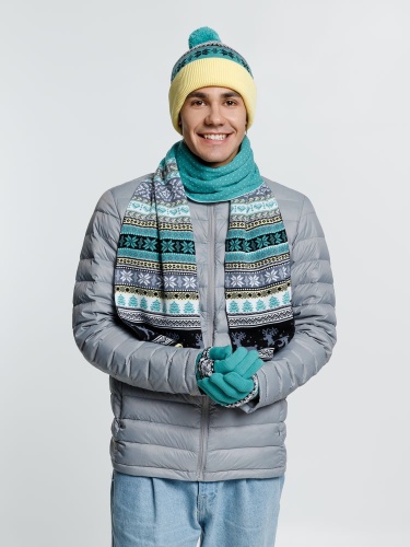 Шапка Mirakler, зеленая с желтым фото 4 Шапка Mirakler, зеленая с желтым фото 4