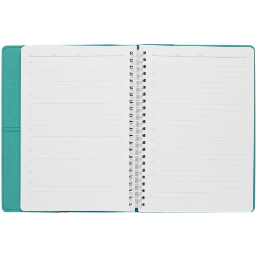 Ежедневник Spring Touch, недатированный, бирюзовый фото 3