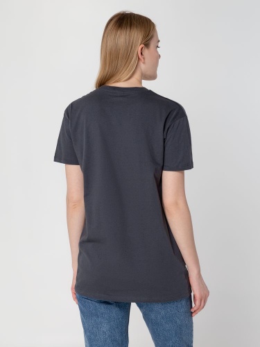 Футболка унисекс Regent 150, темно-серая (графит) фото 10