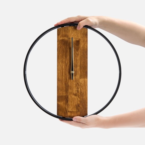 Часы Woodix, черные с коричневым фото 3