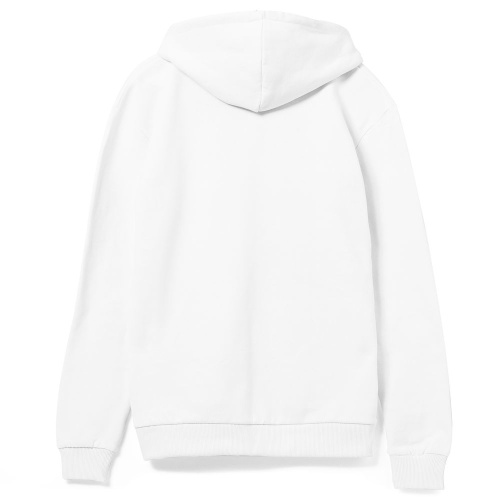 Толстовка на молнии с капюшоном Siverga Heavy, белая (белоснежная) фото 3