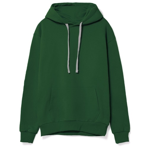 Толстовка с капюшоном Unit Kirenga Heavy, темно-зеленая Толстовка с капюшоном Unit Kirenga Heavy, темно-зеленая