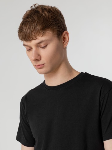 Футболка унисекс T-Bolka 160, черная фото 8