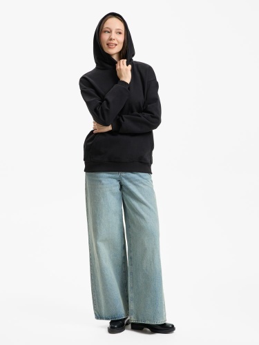 Худи унисекс оверсайз Daylero, черное фото 6 Худи унисекс оверсайз Daylero, черное фото 6