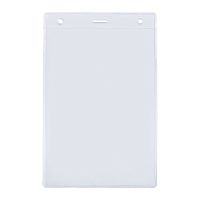 Карман для бейджа Lucid, вертикальный, из фактурного ПВХ