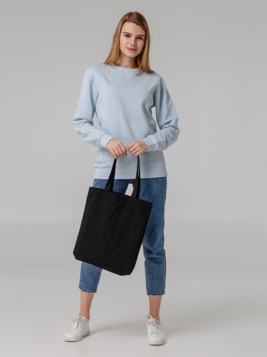 Холщовая сумка Avoska, темно-серая (серо-стальная) фото 6