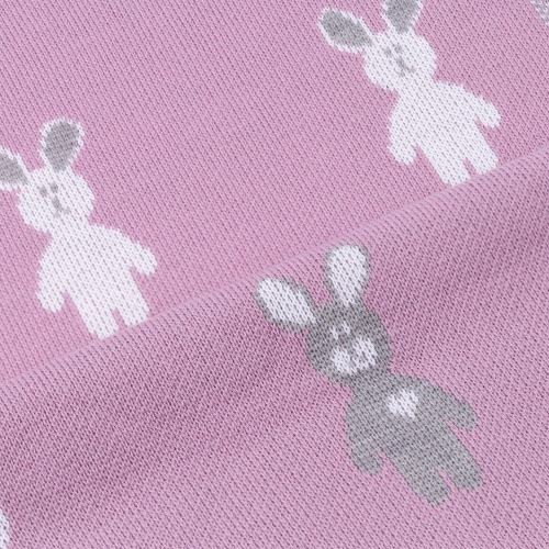 Плед детский с зайками Beastie Toys, розовый фото 6