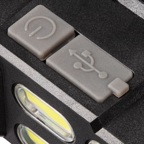 Налобный фонарик аккумуляторный Alnes, черный фото 4