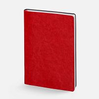 Ежедневник Nebraska Flex, недатированный, красный с серебристым