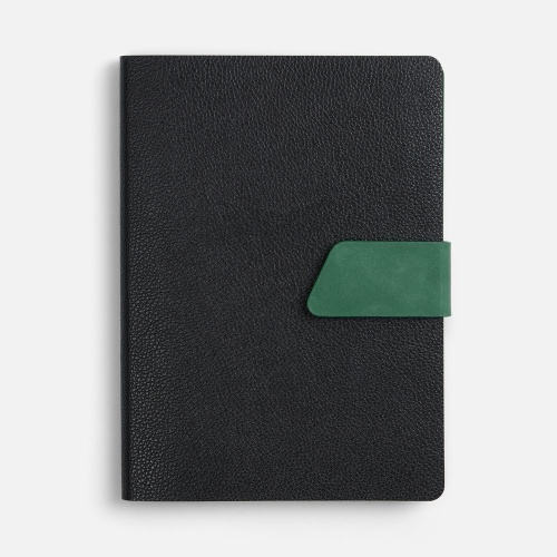 Ежедневник Boom, недатированный, черный с зеленым фото 2 Ежедневник Boom, недатированный, черный с зеленым фото 2
