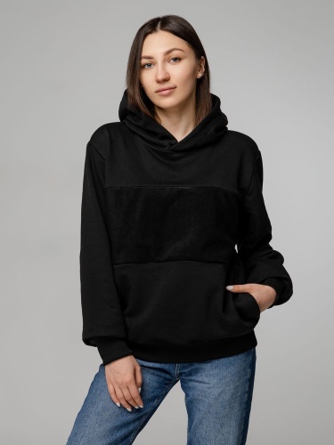 Худи унисекс Patch Catcher со вставкой из липучки, черное фото 10