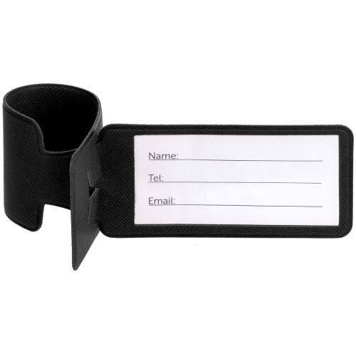 Багажная бирка Devon, черная Багажная бирка Devon, черная