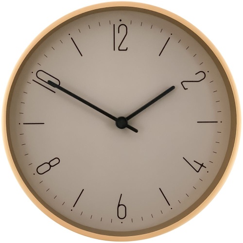 Часы настенные Jewel, серый и матовое золото Часы настенные Jewel, серый и матовое золото