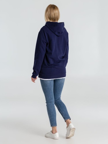 Толстовка с капюшоном унисекс Hoodie, темно-синяя фото 11 Толстовка с капюшоном унисекс Hoodie, темно-синяя фото 11