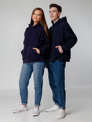 Худи флисовое унисекс Manakin, фиолетовое фото 10