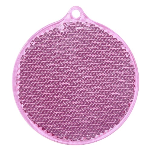 Пешеходный светоотражатель «Круг», розовый Пешеходный светоотражатель «Круг», розовый