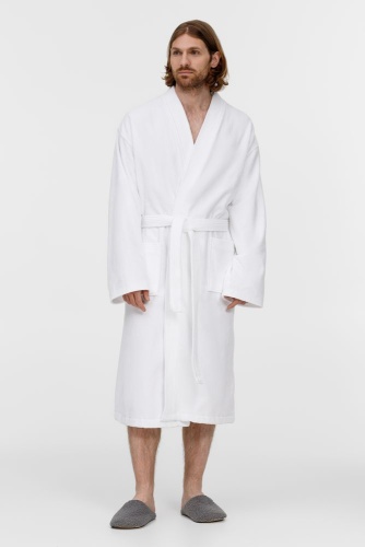 Халат махровый Aeris, белый фото 7 Халат махровый Aeris, белый фото 7