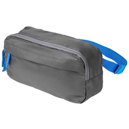 Поясная сумка Sensa, серая с синим фото 3 Поясная сумка Sensa, серая с синим фото 3