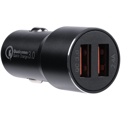 Автомобильное зарядное устройство Volto, черное Автомобильное зарядное устройство Volto, черное