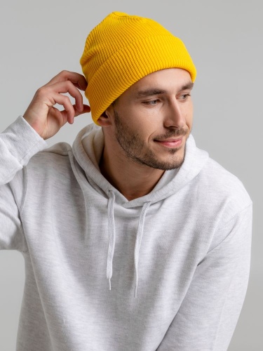 Шапка Life Explorer, ярко-желтая фото 4 Шапка Life Explorer, ярко-желтая фото 4