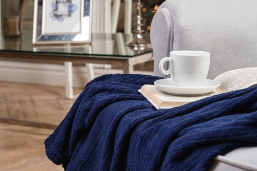 Плед Royal Blue, темно-синий фото 7