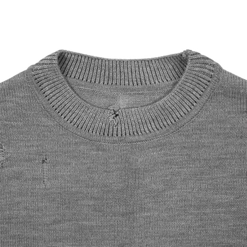 Джемпер оверсайз унисекс Grunge, серый фото 2 Джемпер оверсайз унисекс Grunge, серый фото 2