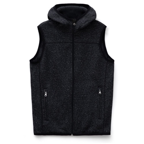 Жилет с капюшоном унисекс Gotland, черный Жилет с капюшоном унисекс Gotland, черный