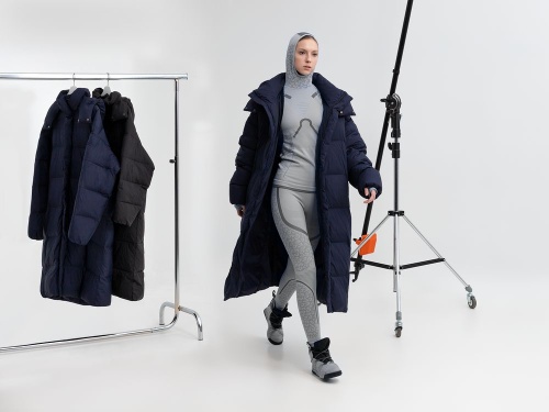 Пуховик унисекс Kapsula, темно-синий фото 6 Пуховик унисекс Kapsula, темно-синий фото 6