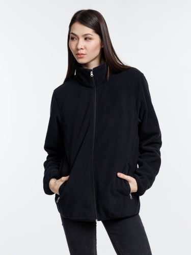 Куртка флисовая унисекс Nesse, черная фото 4 Куртка флисовая унисекс Nesse, черная фото 4