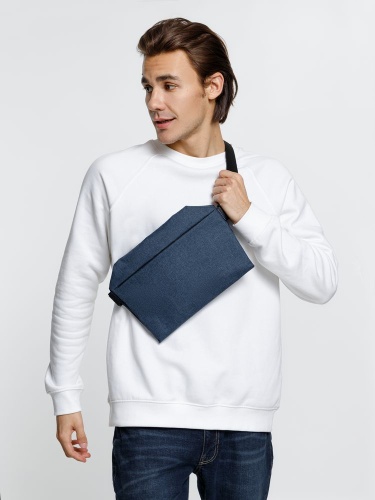 Поясная сумка Remark L, синяя фото 6 Поясная сумка Remark L, синяя фото 6