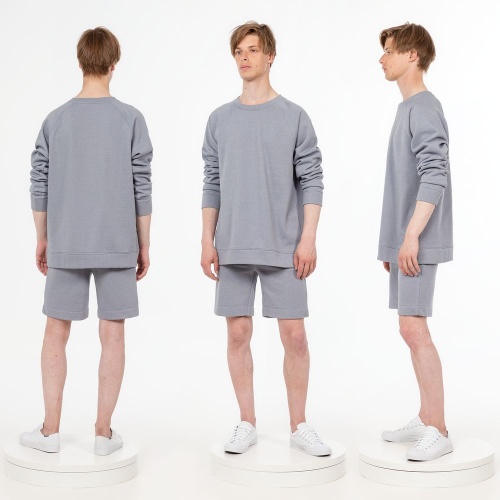 Свитшот унисекс S1, серый фото 3