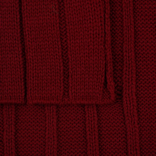 Плед Tressa, темно-красный фото 2