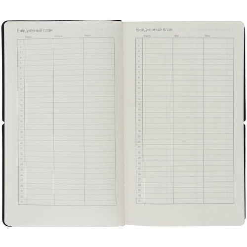 Ежедневник Nubuk, недатированный, черный фото 13