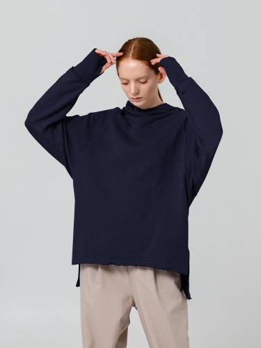 Худи унисекс Vozduh 1.0, темно-синее фото 5 Худи унисекс Vozduh 1.0, темно-синее фото 5