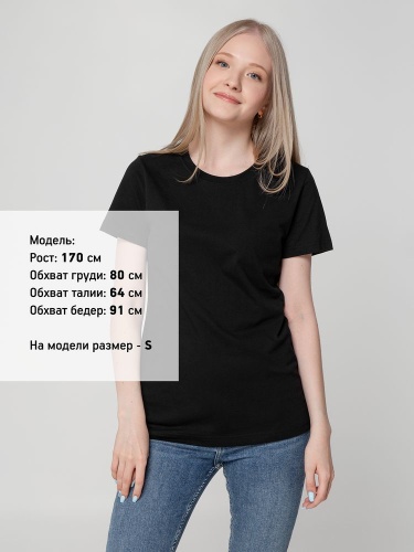 Футболка женская T-bolka Lady, черная фото 5