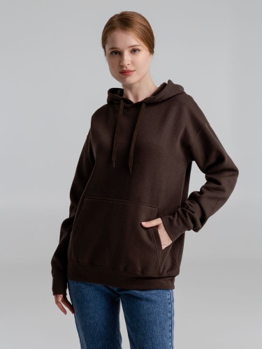 Толстовка с капюшоном Slam 320, темно-коричневая (шоколад) фото 10 Толстовка с капюшоном Slam 320, темно-коричневая (шоколад) фото 10