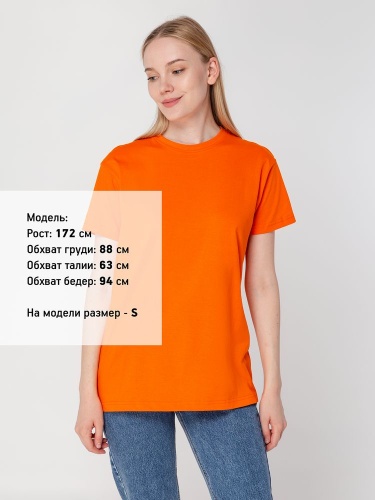 Футболка унисекс T-Bolka 160, оранжевая фото 8