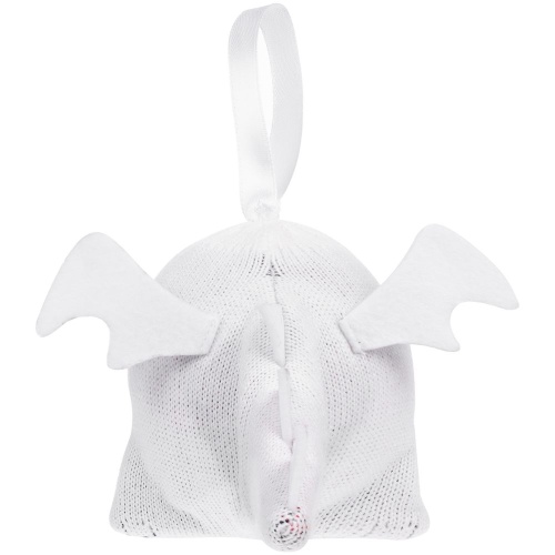 Елочный шар «Дракон», белый фото 4