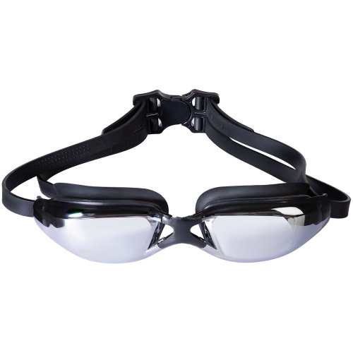 Очки для плавания зеркальные Underwater, черные фото 2