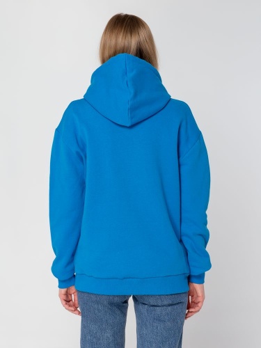 Толстовка с капюшоном Unit Kirenga Heavy, бирюзовая фото 14