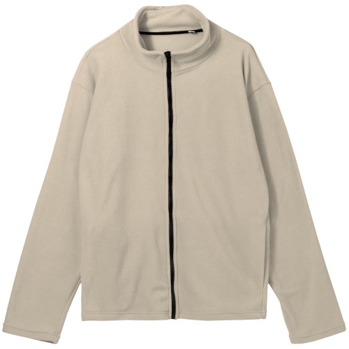 Куртка флисовая унисекс Manakin, бежевая Куртка флисовая унисекс Manakin, бежевая