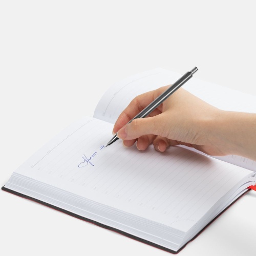 Ручка шариковая Slim Beam, серая фото 2 Ручка шариковая Slim Beam, серая фото 2