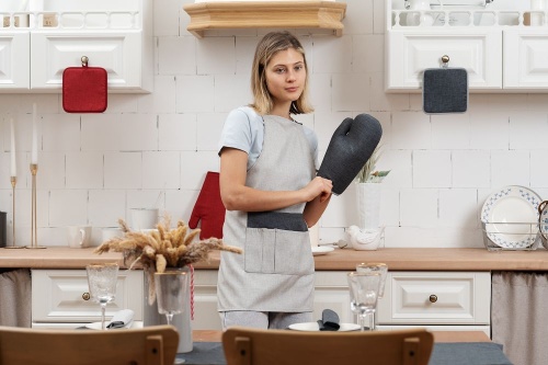 Фартук Settle In, серый фото 4 Фартук Settle In, серый фото 4