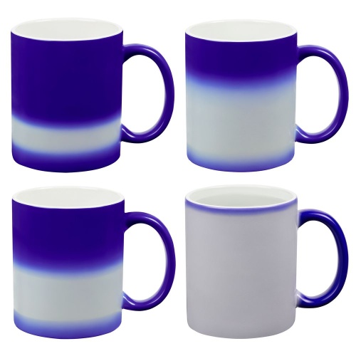 Кружка «Хамелеон», ver.2, матовая, синяя фото 4 Кружка «Хамелеон», ver.2, матовая, синяя фото 4