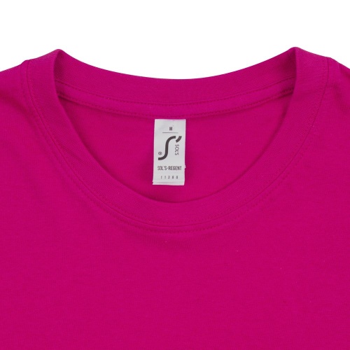 Футболка унисекс Regent 150, ярко-розовая (фуксия) фото 4
