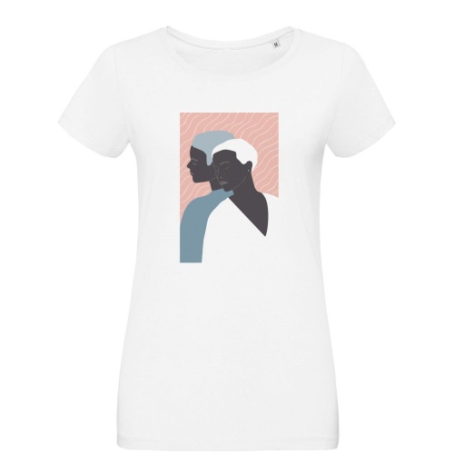 Футболка женская «Пара», белая Футболка женская «Пара», белая