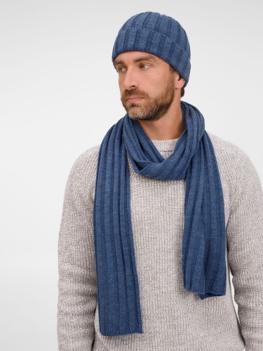 Шарф Metelitsa, синий меланж (джинс) фото 4