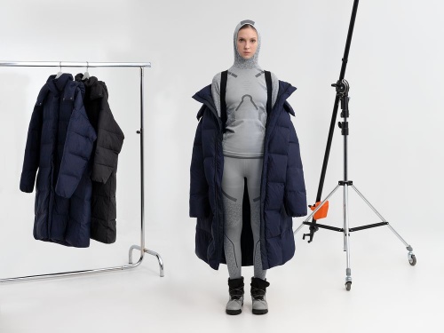 Пуховик унисекс Kapsula, серый фото 7 Пуховик унисекс Kapsula, серый фото 7