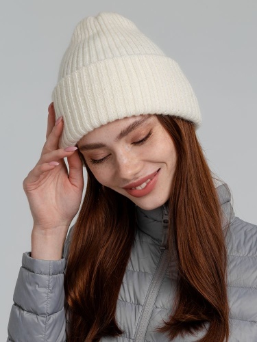 Шапка Capris, молочно-белая фото 7 Шапка Capris, молочно-белая фото 7