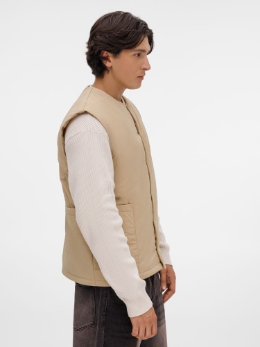 Жилет унисекс Veter, бежевый фото 4 Жилет унисекс Veter, бежевый фото 4